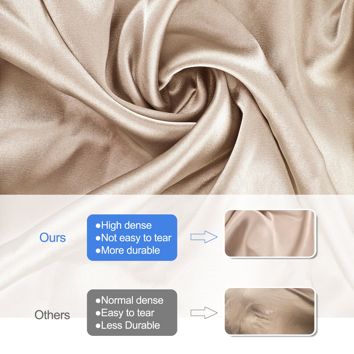 Luxurious Satin Pillowcase for Memory Foam Pillows