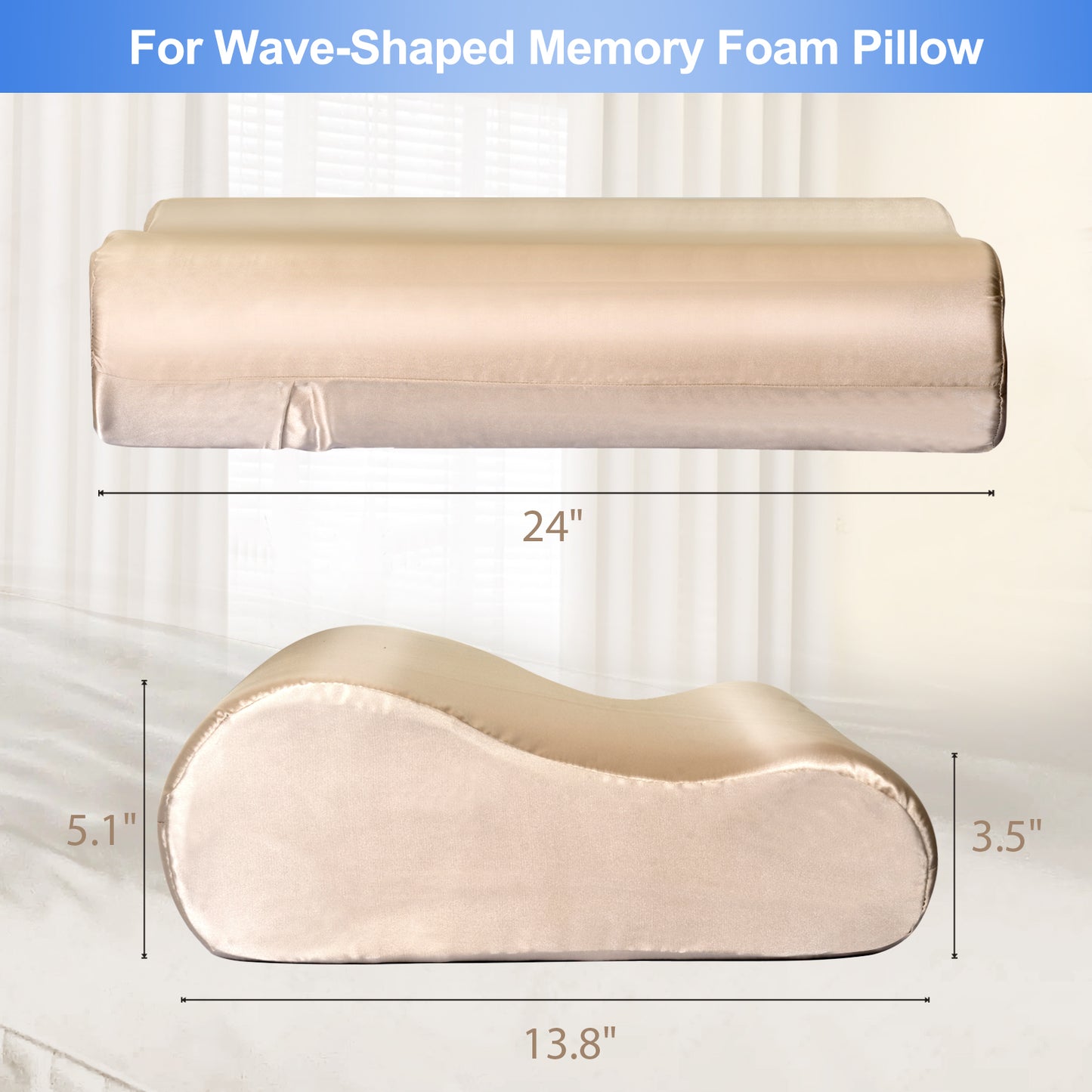 Luxurious Satin Pillowcase for Memory Foam Pillows