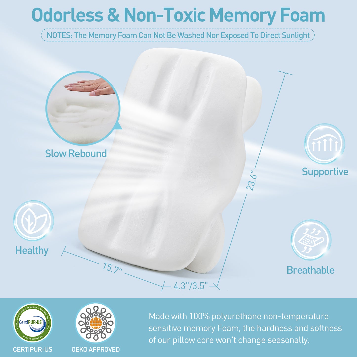 Cervical Memory Foam Pillow